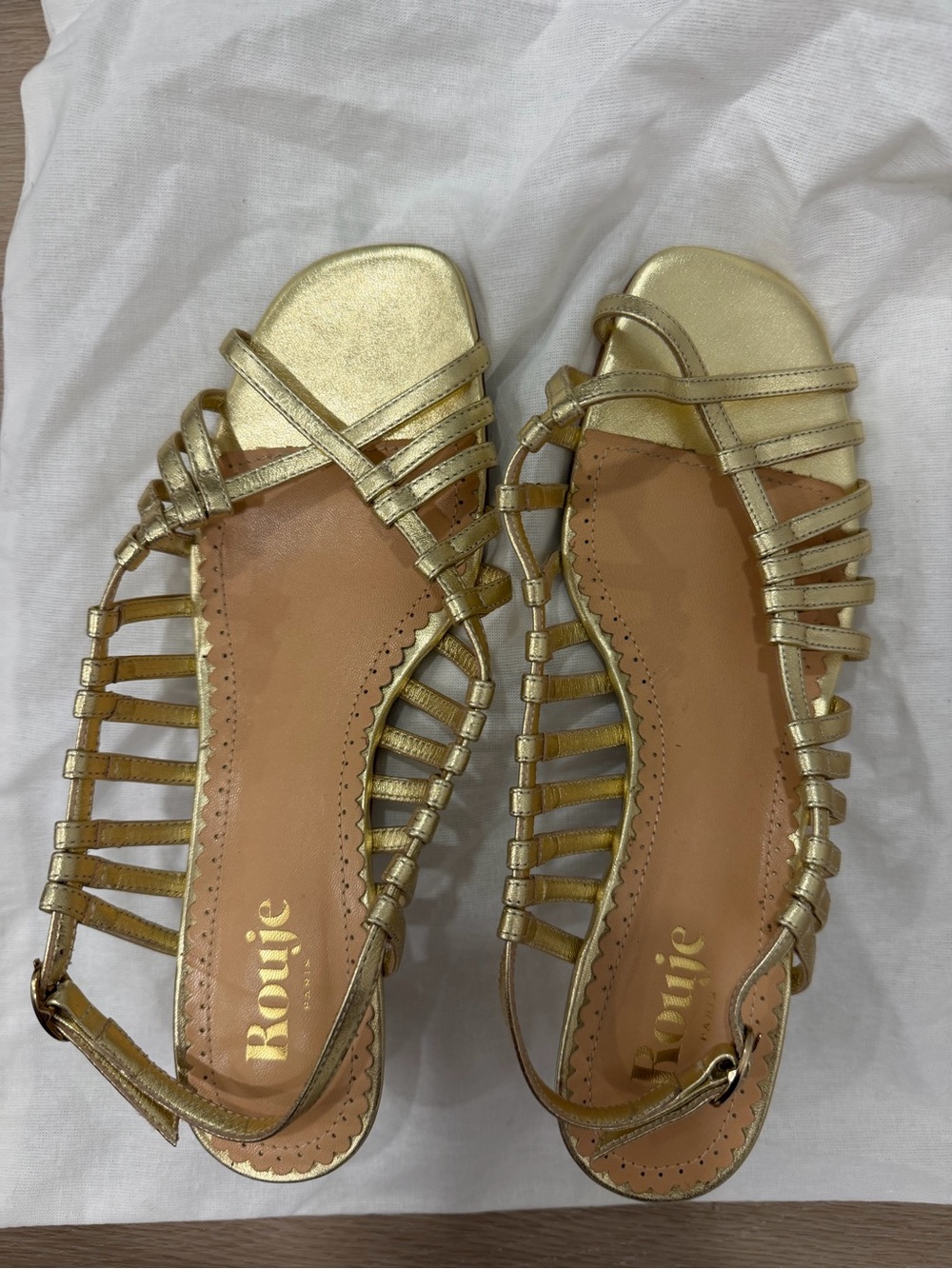 Rouje Metallic Gold Women's Sandals
